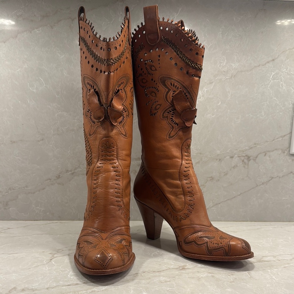 Vince Camuto Women’s Butterfly Leather Boots